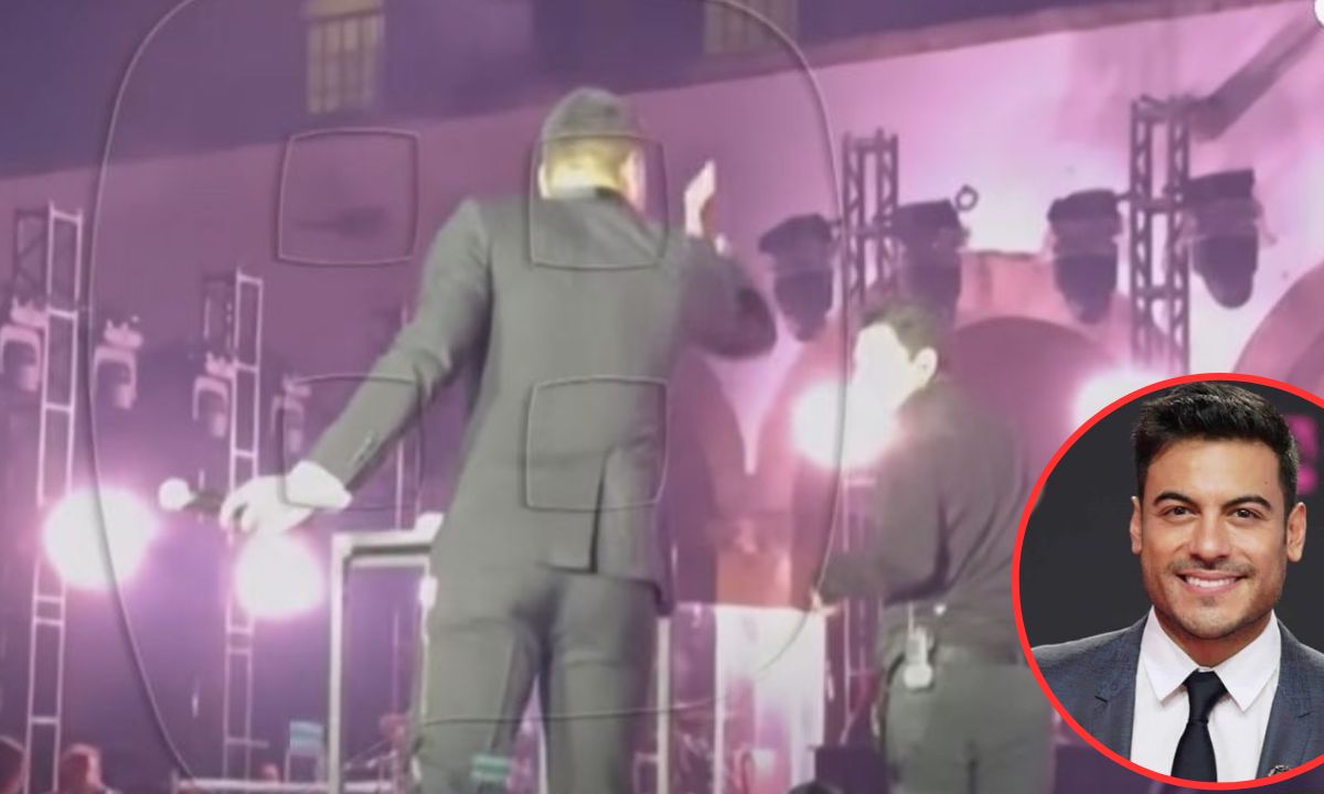 Imagen de Carlos Rivera trata mal a un empleado  en pleno concierto