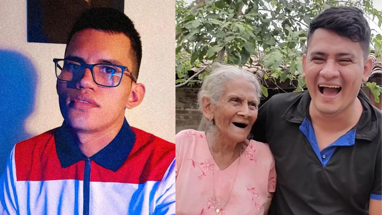 Imagen de Hondureño Lucas Guerra inmortaliza a 'Mamita' en un colorido retrato junto a su nieto