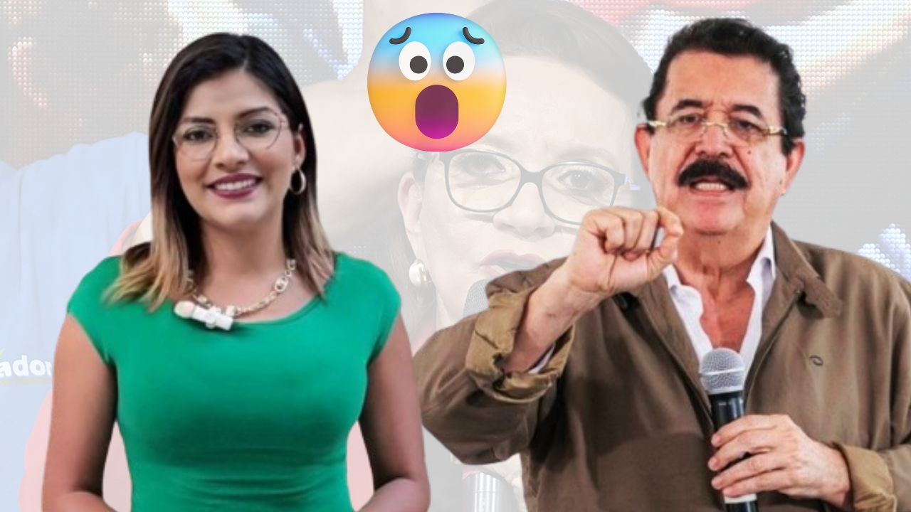 Imagen Principal de Nota: 'Mel' Zelaya Rosales, entre sonrisas y anécdotas llama  ‘amor’ a Saraí Espinal