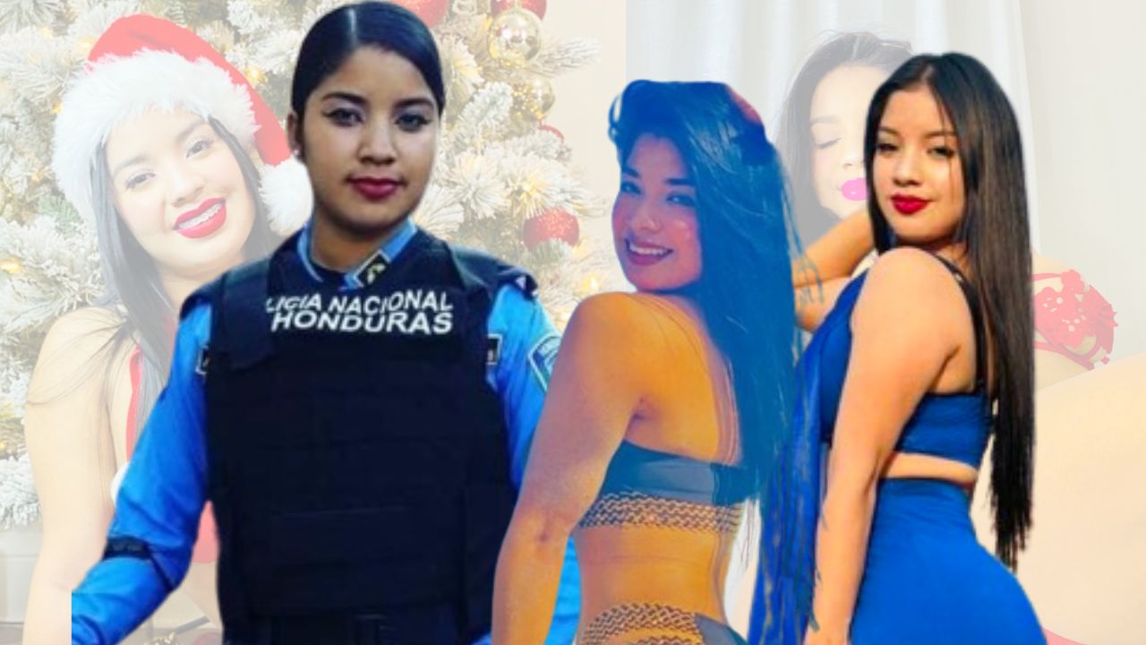 Imagen de Filtran contenido de Génesis Alvarado, ex policía hondureña, vestida con sensual lencería de Santa Claus