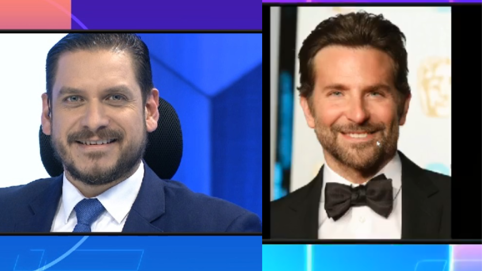 Imagen Principal de Nota: ¿Se parecen? Jimmy Rodríguez se compara con el actor Bradley Cooper