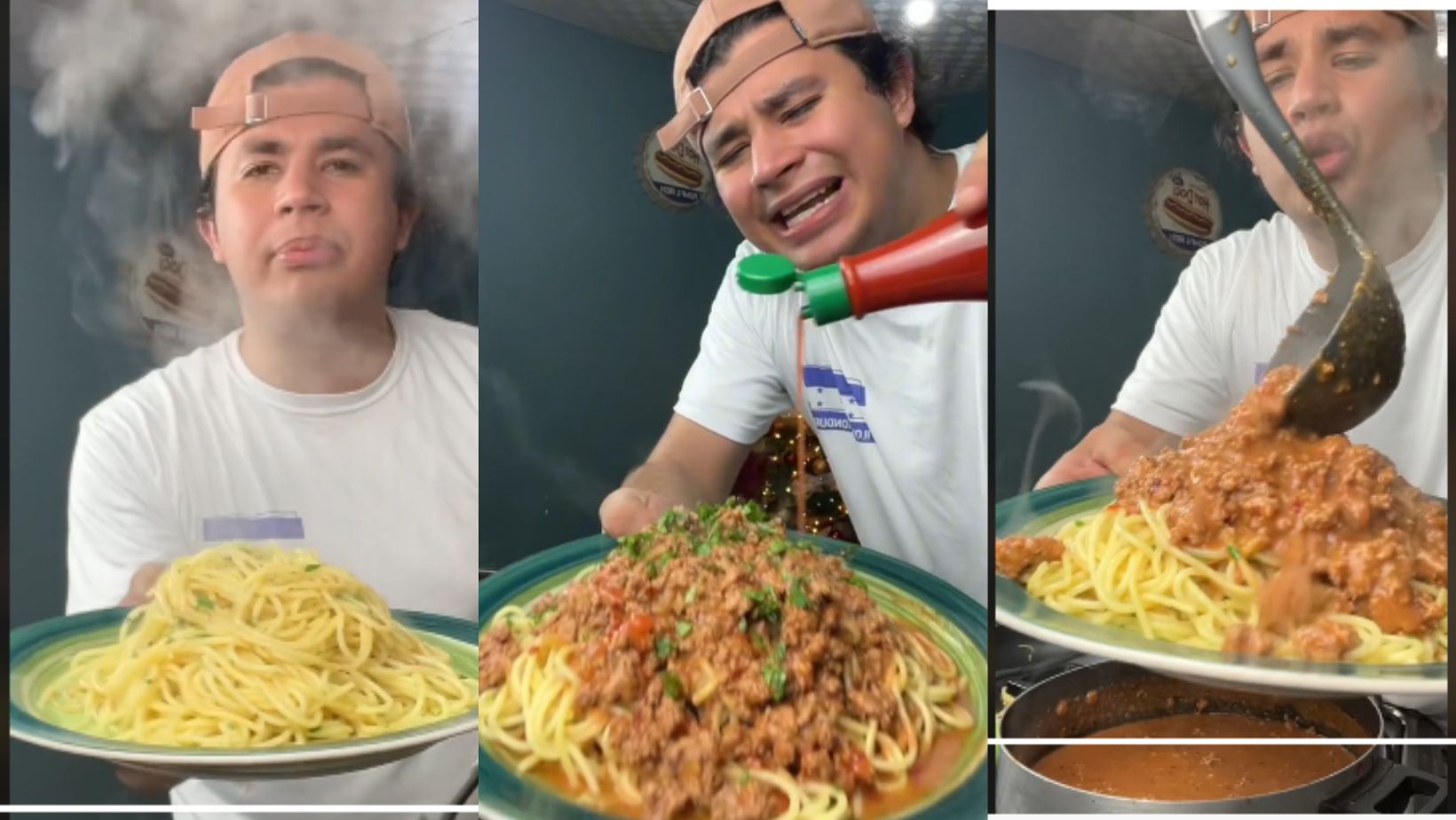 Imagen Principal de Nota: Hondureño Teto Rivera deslumbra en TikTok con la receta perfecta para espaguetis