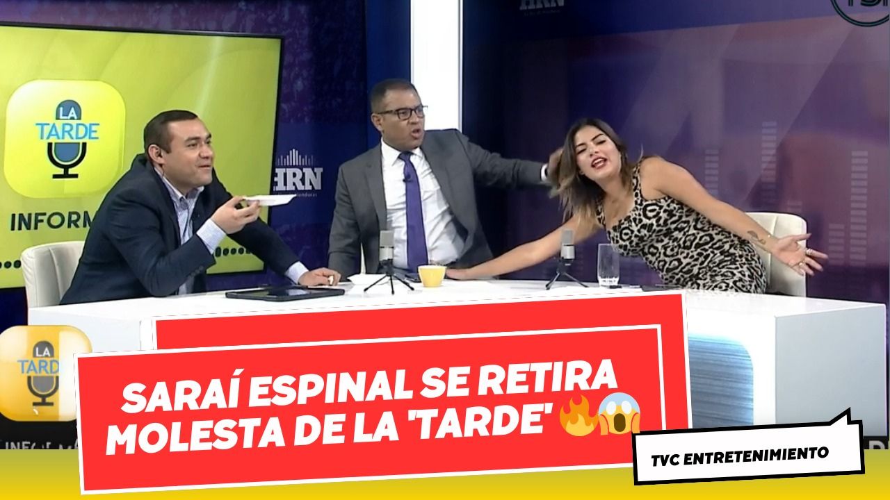 Imagen Principal de Nota: Saraí Espinal se retira molesta de 'La Tarde'