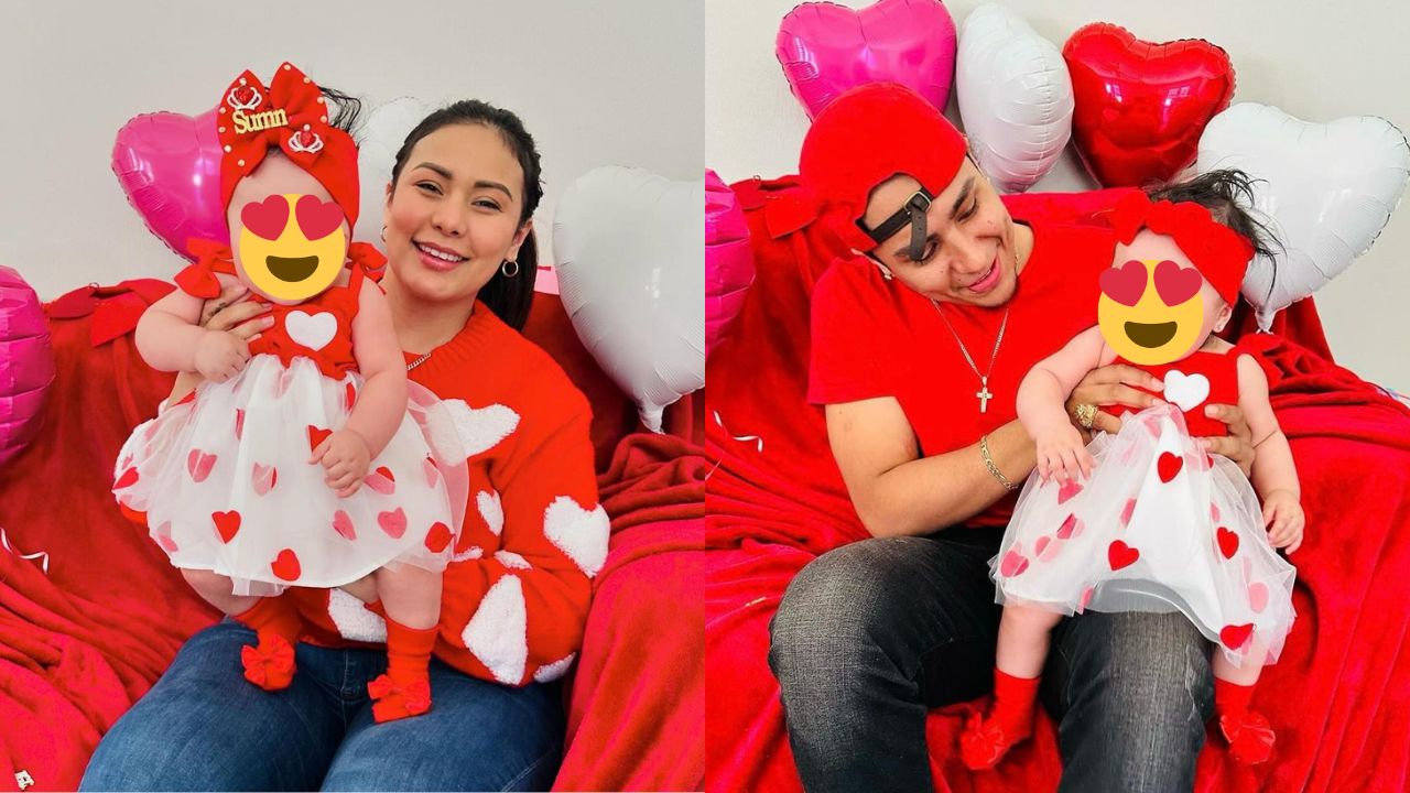 Imagen Principal de Nota: Elsa Oseguera y Davis Flow celebran su primer San Valentín junto a Summer: ¡Una familia llena de amor!