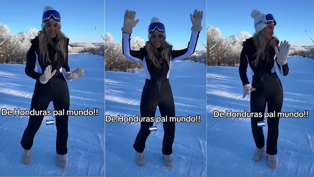 Imagen de ‘De Honduras para el mundo’: catracha deslumbra bailando punta en la nieve