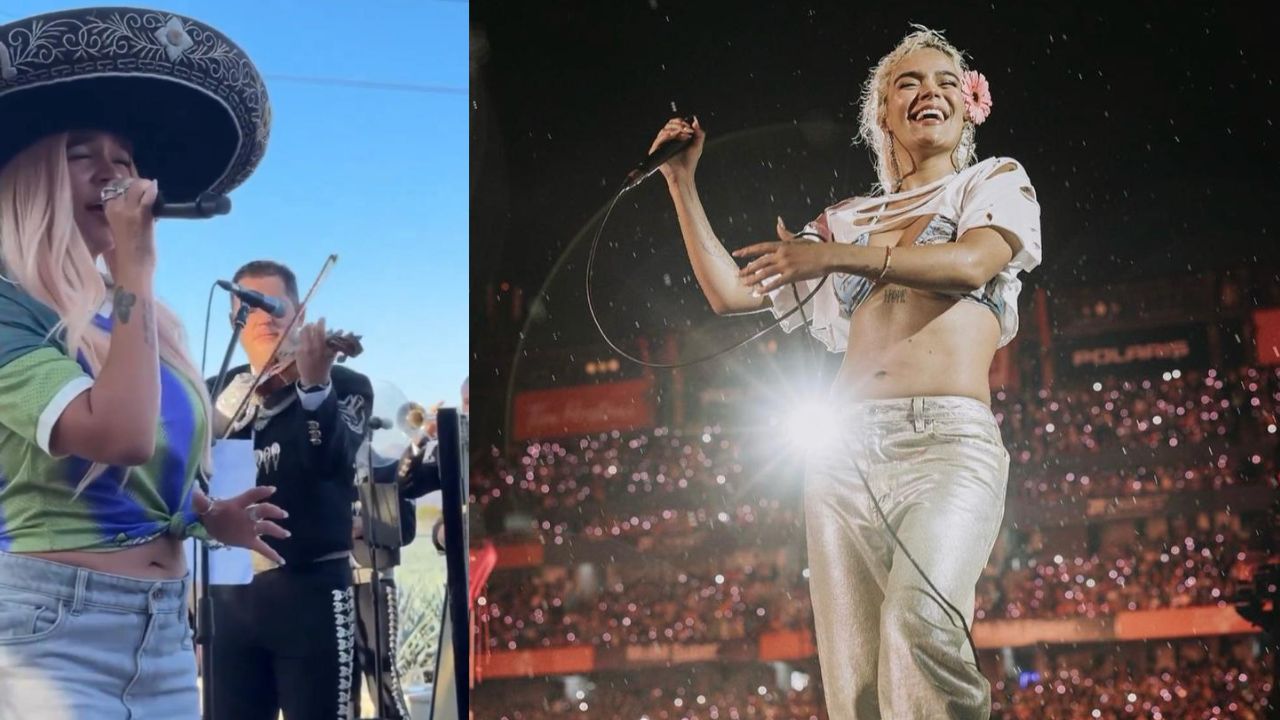Imagen Principal de Nota: Karol G conquista México cantando 'El Rey' de Vicente Fernández