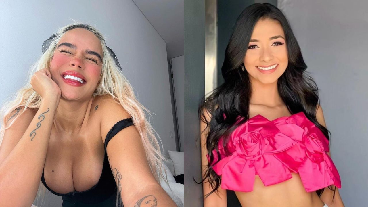 Imagen Principal de Nota: Karol G y Karlen Pérez recibieron un regalo casi idéntico el 14 de febrero