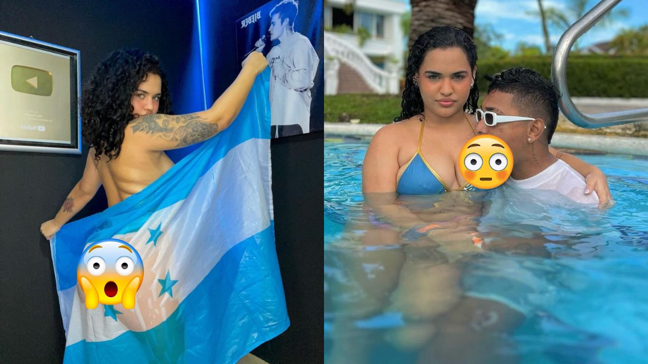 Imagen de 'Ahora es taparrabo la Bandera de Honduras': Novia de Supremo en polémica al 'restregarse' la Bandera Nacional en las nalgas
