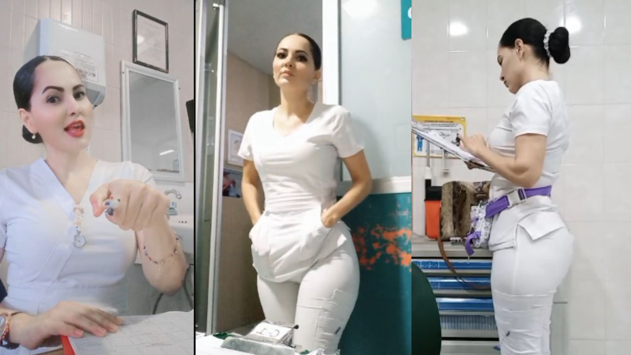 Imagen de 'La mejor medicina para sus pacientes': Enfermera se viraliza en TikTok por su humor y belleza