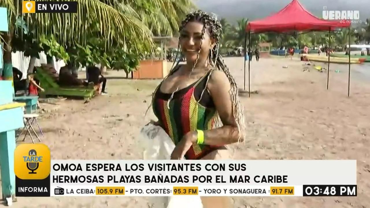 Imagen Principal de Nota: Hondureña presume cuerpazo en playas de Omoa