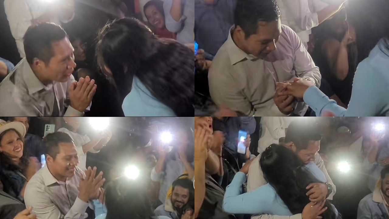 Imagen Principal de Nota: Pareja hondureña se comprometió durante concierto en Tegucigalpa
