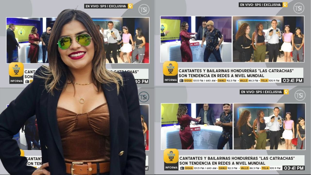 Imagen de Saraí Espinal y demás presentadores de 'La Tarde' bailan 'Rica y apretadita' de 'Las Catrachas'