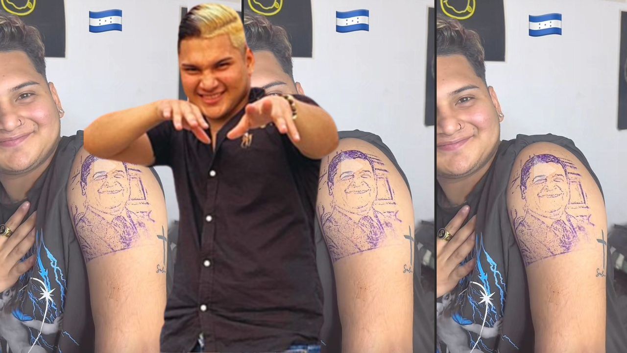 Imagen Principal de Nota: ¿Yonuelito se tatuó realmente a Juan Orlando Hernández? La verdad tras polémica