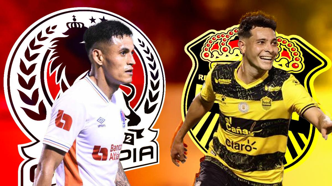 Jugadores del Olimpia y Real España