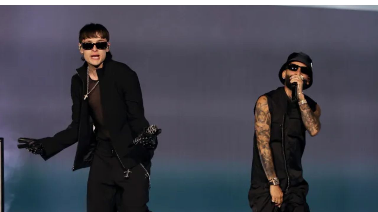 Imagen Principal de Nota: Peso Pluma y Arcángel hipnotizan con su trap en los Latin AMAs 2024