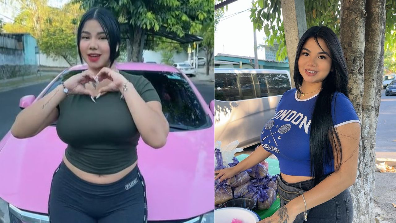 Imagen Principal de Nota: Vendedora de tamales, Abigaíl Mancía, pone en venta su lujoso auto rosa