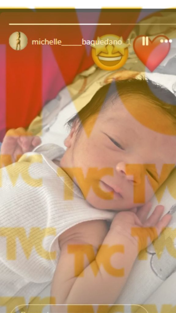Amado Corea y Michell Baquedano dan la bienvenida a su bebé, Amado Gael: Foto @michellebaquenado
