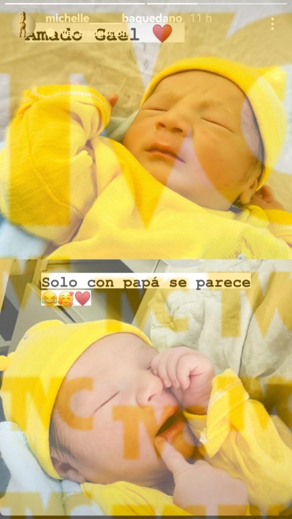 Amado Corea y Michell Baquedano dan la bienvenida a su bebé, Amado Gael