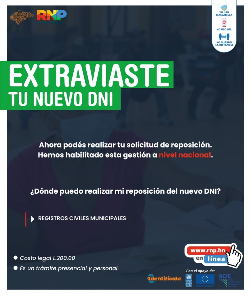 Pasos para solicitar tu DNI en caso de extravío en Honduras