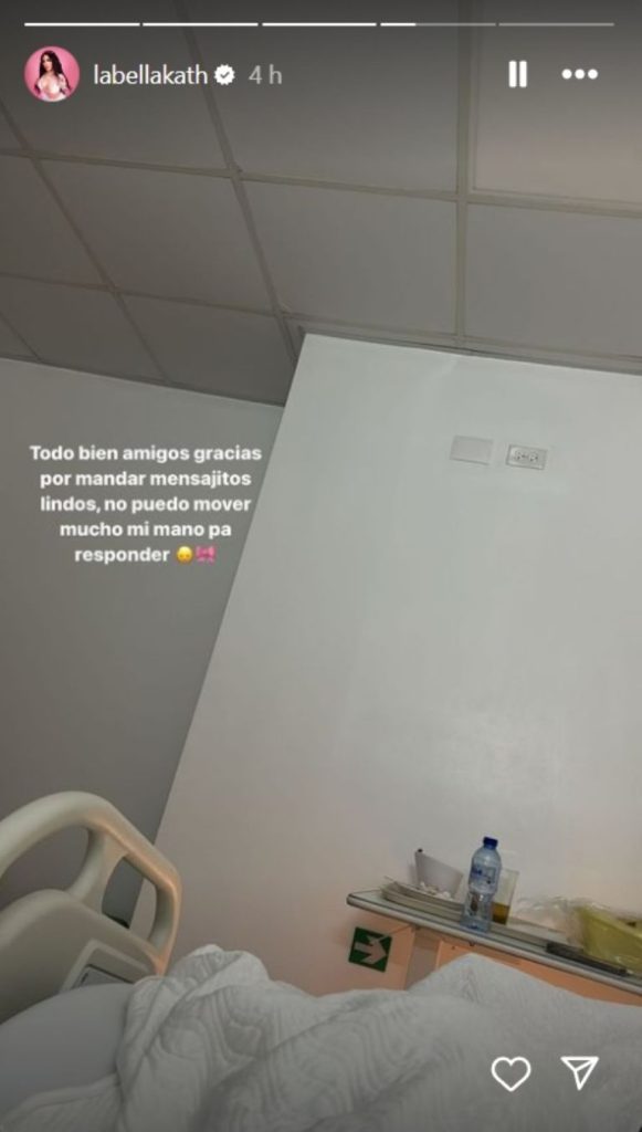 Bellakath aparece en el hospital y preocupa con su mensaje