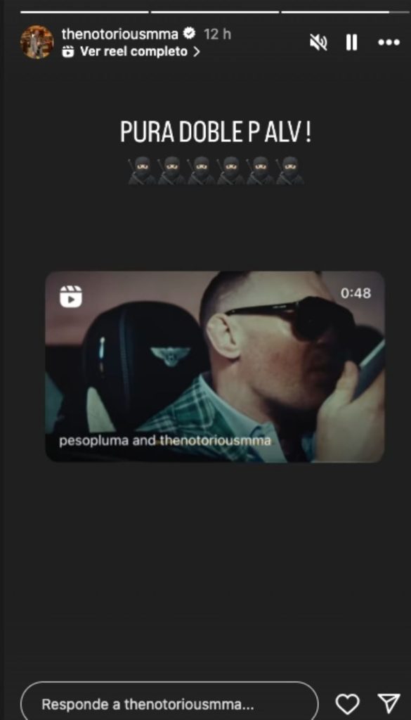 McGregor es la estrella del videoclip de Peso Pluma (Recorte de pantalla)