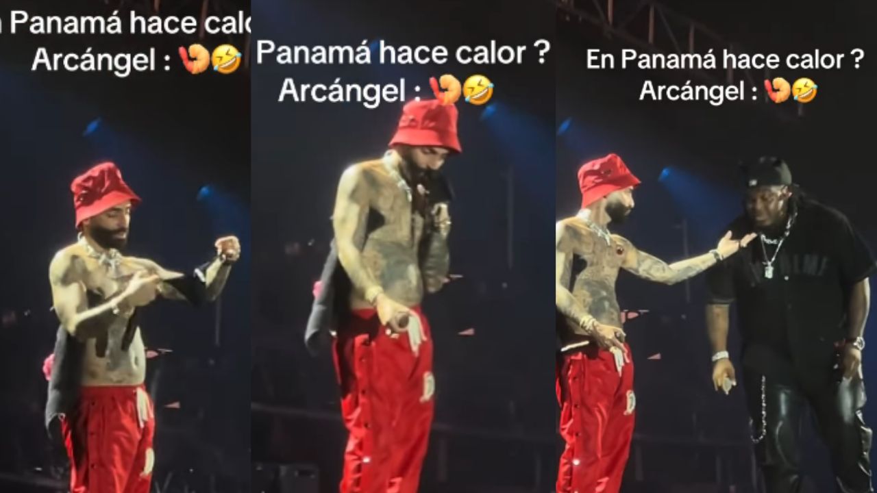 Imagen de Arcángel sorprende con insólita reacción ante prenda íntima lanzada en concierto