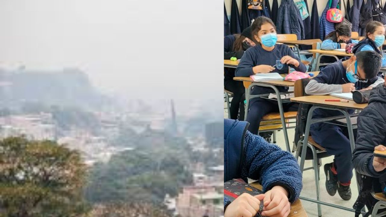 Imagen Principal de Nota: Educación: Adelantan receso académico a nivel nacional por alta contaminación del aire