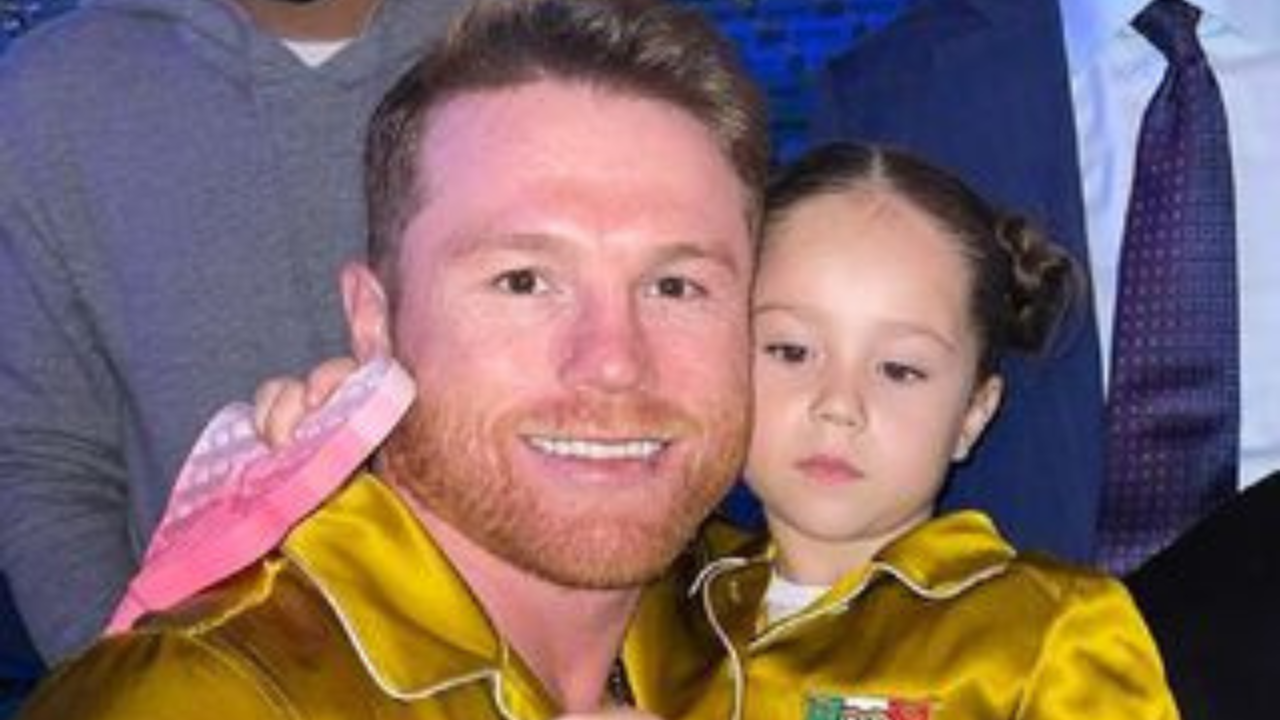 Canelo y su hija Tercera hija.