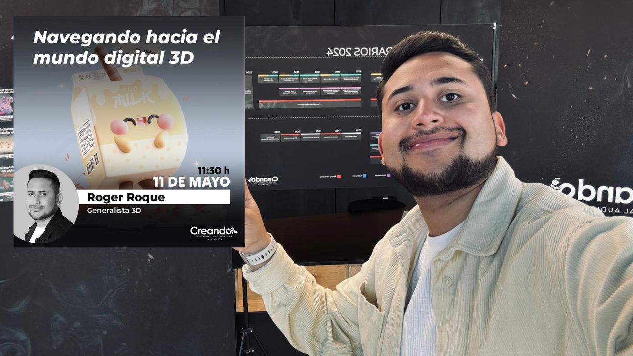 Imagen Principal de Nota: Roger Roque, el hondureño que formó parte del Festival Audiovisual Creando en España como conferencista