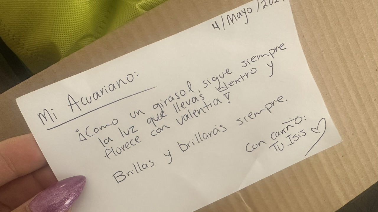 Carta que encontró Ferka en el teatro