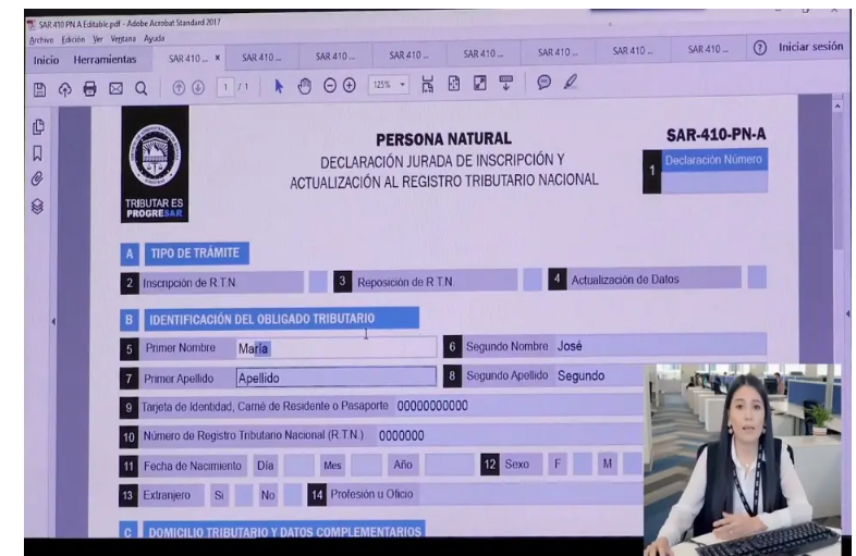 SAR actualiza formularios para trámite de RTN