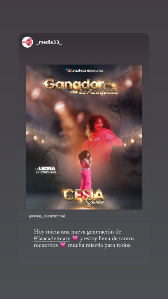 Cesia Sáenz y Facundo: Impactante mensaje tras inicio de reality show de canto en México
