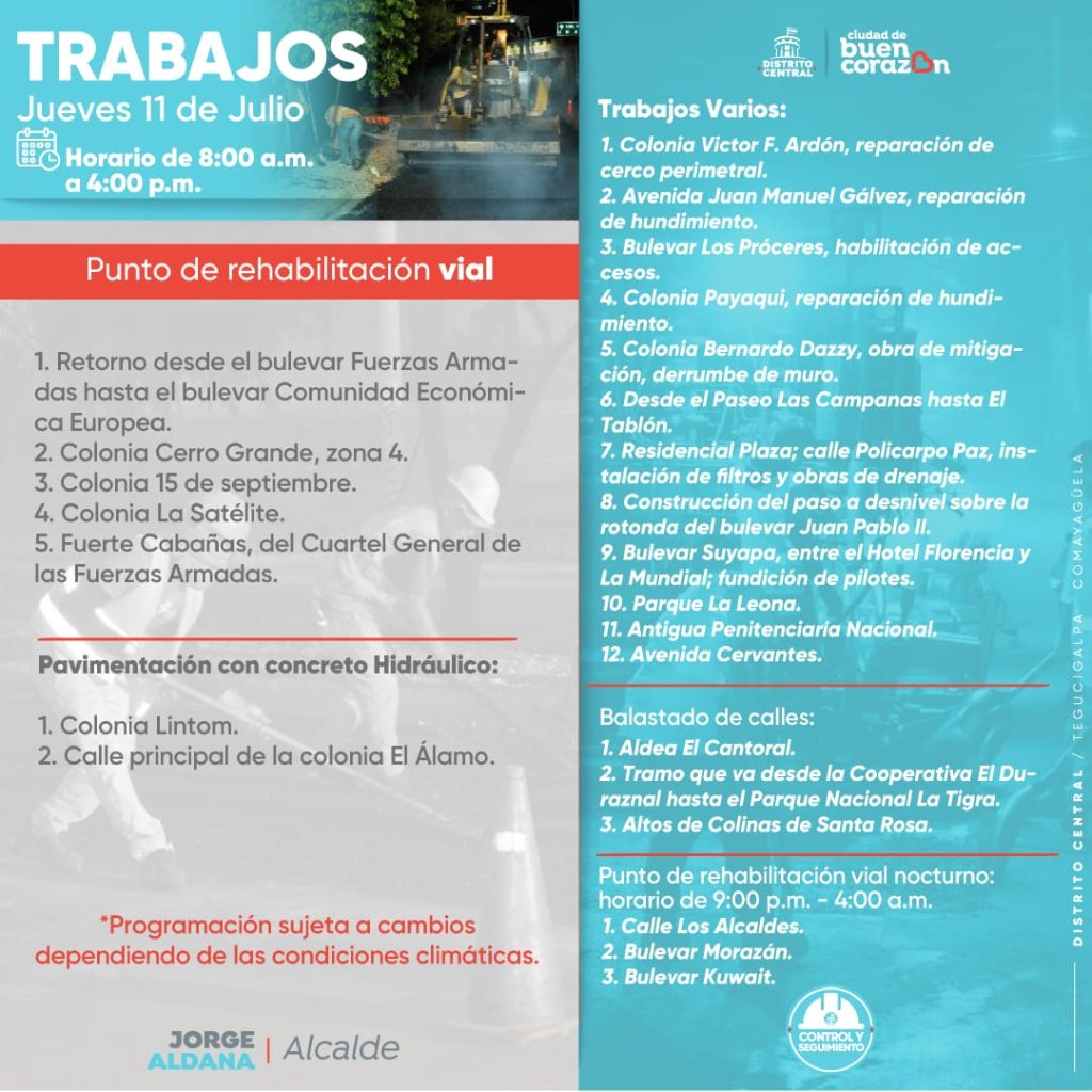 Calles cerradas en Tegucigalpa