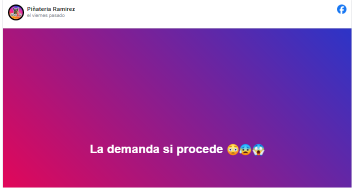 Dalton Ramírez, dueño de la Piñatería Ramírez, confirmó la demanda en su contra y la solicitud de asesoría legal por parte del negocio.
