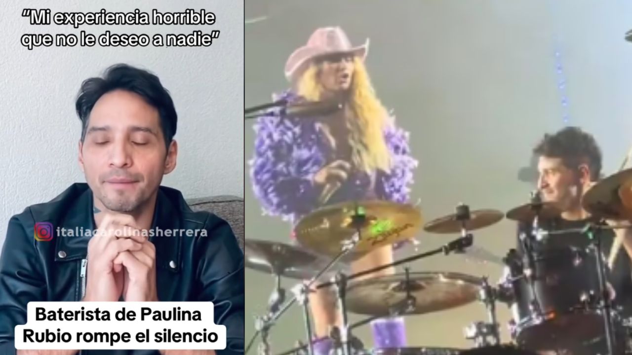 Imagen Principal de Nota: Baterista de  Paulina Rubio rompe el silencio y habla sobre el insulto en vivo por parte de la cantante