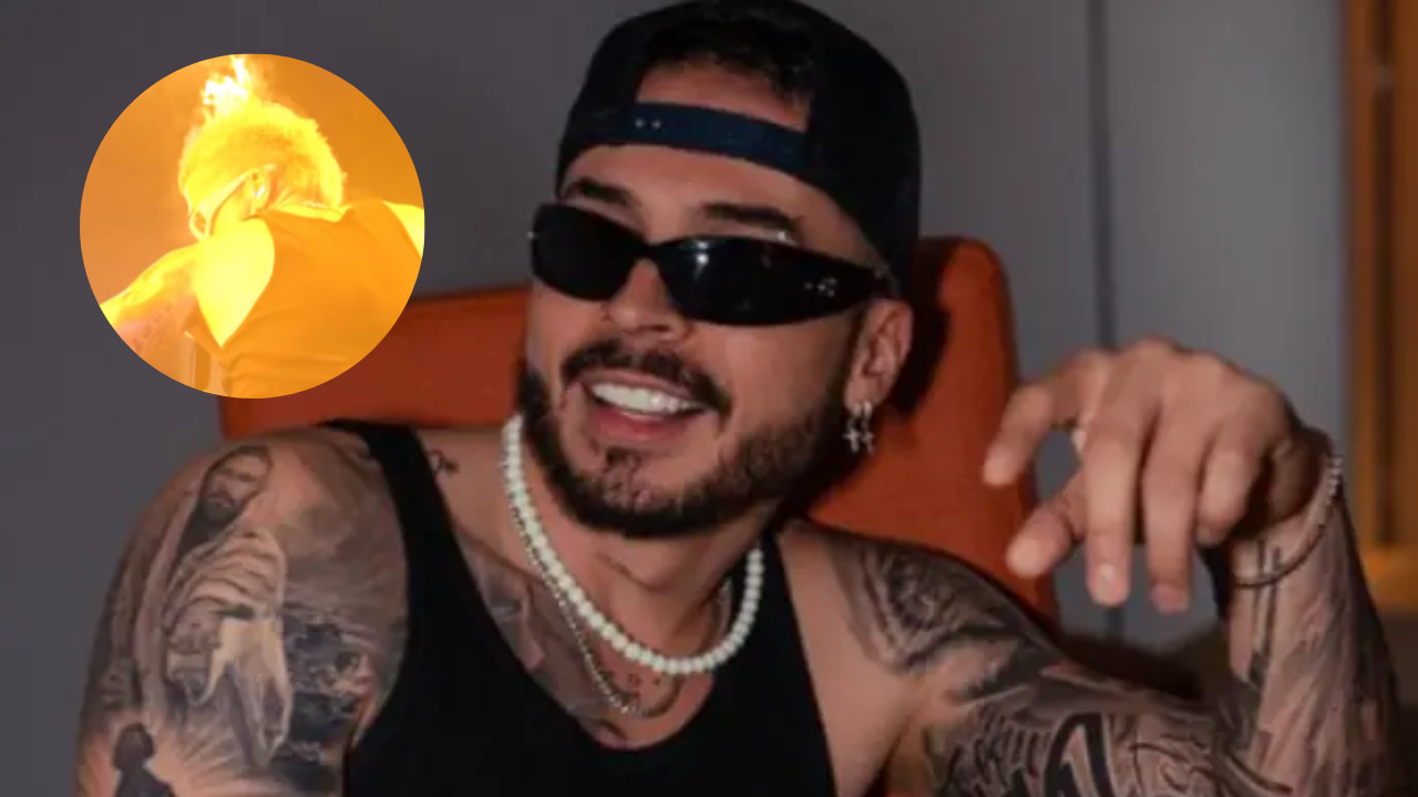Imagen Principal de Nota: Reykon, cantante colombiano, sufre quemaduras por accidente en concierto