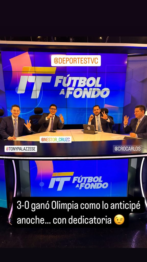 Jimmy Rodríguez celebra el triunfo del Olimpia y responde a sus críticos