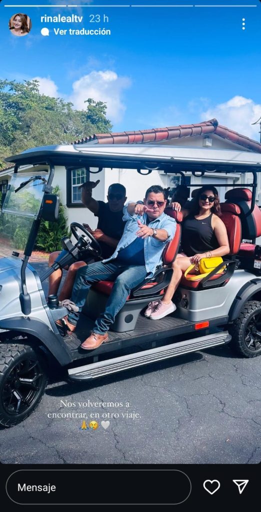 Edwin Díaz junto a Rina Leal