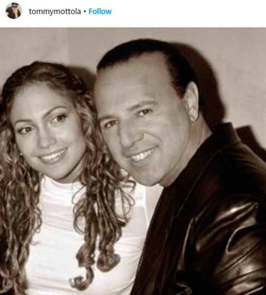 Tommy Mottola y Jennifer Lópes