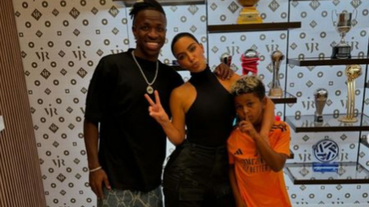 Imagen Principal de Nota: Hijo de Kim Kardashian cumple su sueño de conocer a Vinicius Jr