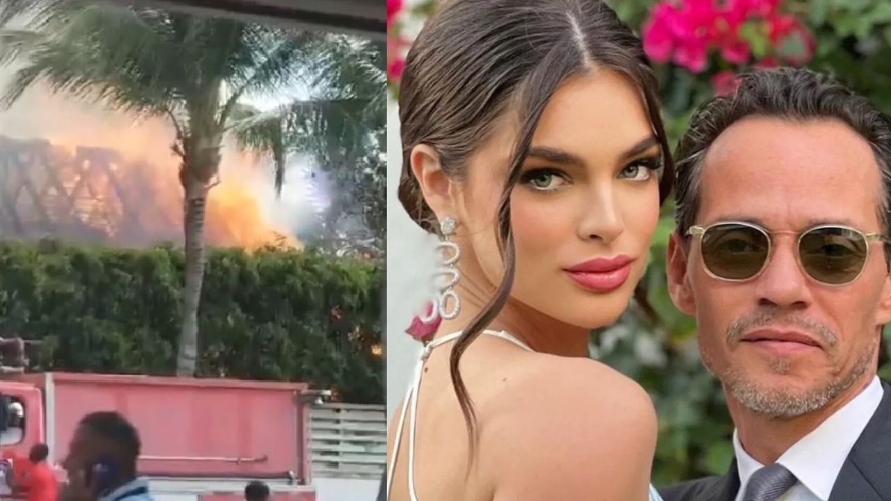 Imagen Principal de Nota: Se incendia mansión de Marc Anthony y Nadia Ferreira ¿hay heridos?