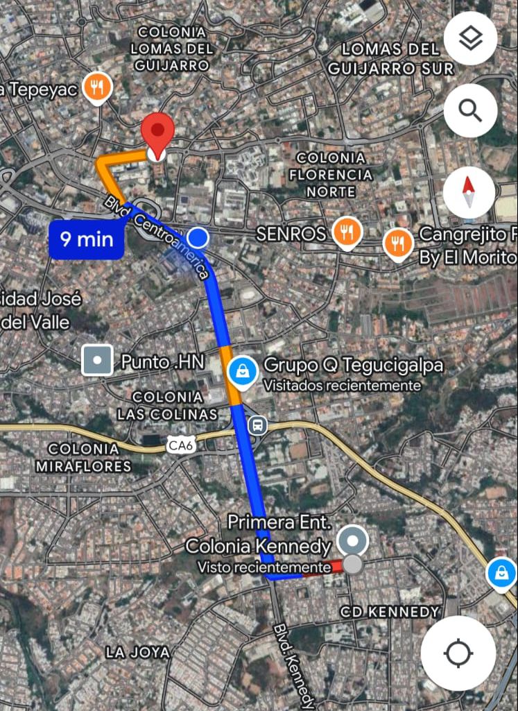 Mapa de la ruta de la marcha de 'Las Antorchas'.