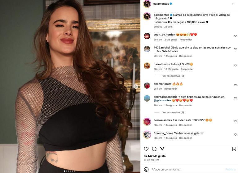 Gala Montes reveló haber tenido un romance con la actriz Bárbara Islas, aunque ella lo negó. Foto: IG @galamontes