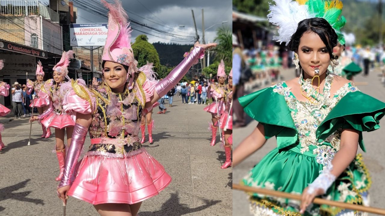 Imagen Principal de Nota: Palillonas de Danlí impactan con sus espectaculares trajes en los desfiles patrios 2024