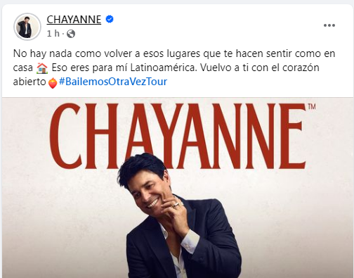 Chayanne emociona a Honduras con anuncio de su gira 2025
