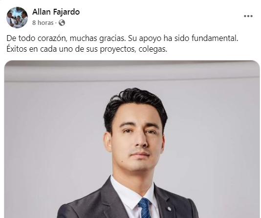Allan Fajardo regresa a Televicentro