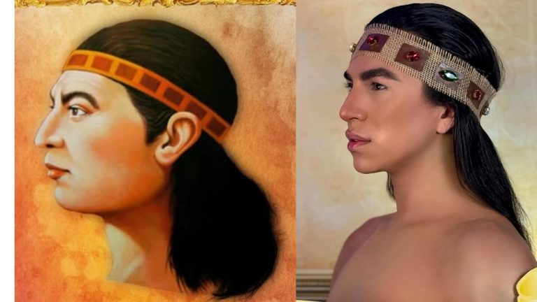 Imagen Principal de Nota: Cristian Betanco recrea al Cacique Lempira y revoluciona las redes sociales