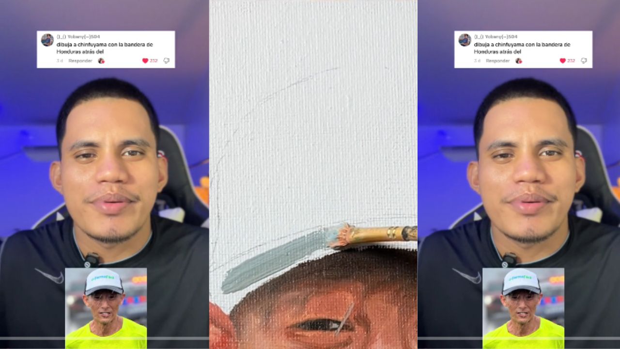 Imagen Principal de Nota: Jovén hondureño cautiva con pintura de Shin Fujiyama