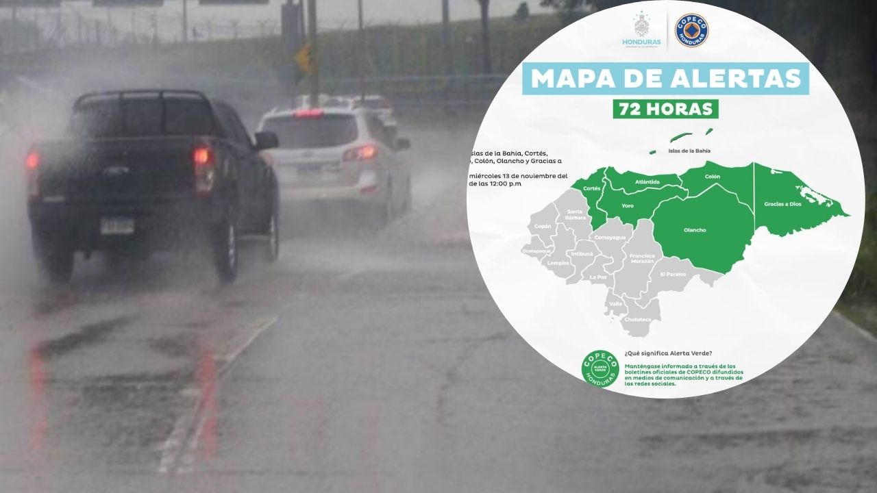 Imagen Principal de Nota: Copeco declara alerta verde por 72 horas en siete departamentos del Honduras