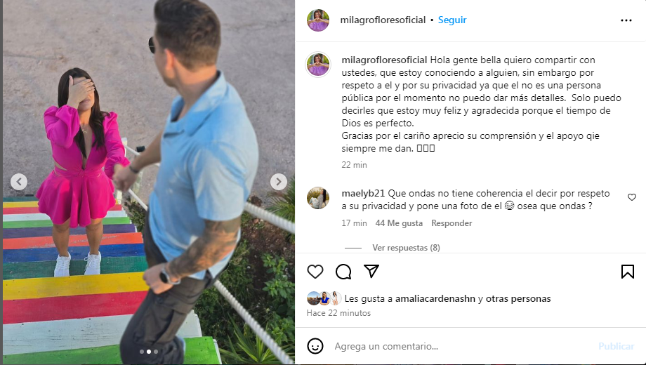 ¿Milagro Flores estrena romance? El romántico video que eliminó tras desatar rumores